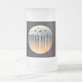 ドリッピング喜びビアグラス フロストグラスビールジョッキ (中央)