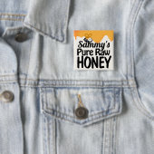 ドリッピング生のハニーはっきりしたタイポグラフィ 缶バッジ (インサイチュ)