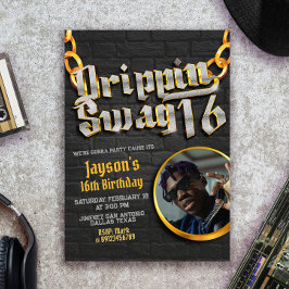 ドリッピン スワッグ 16 フォト付き 招待状