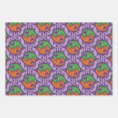 ドリッピートリップ（幻覚体験）のようなカエル陰陽 ラッピングペーパーシート (正面3)