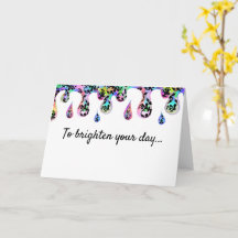 ドリッピーヴィンテージダマスクカード