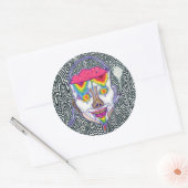 「ドリッピーTRIPPY BUCKETHEAD」ステッカーパック6 ラウンドシール (封筒)