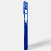 ドリッピ王室のングブルーグリッターガラス名 Case-Mate iPhoneケース (裏面 / 左)