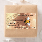 ドリップきらめくスbeeスクリプトhoney jarラベル ラベル (インサイチュ)
