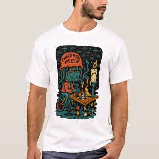 ドリップにチェックメイトを – 不条理なシュールストリートアート Tシャツ