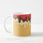 ドリップアイスクリームコーンコーヒーマグ、カップ コーヒーマグカップ (左)