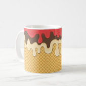 ドリップアイスクリームコーンコーヒーマグ、カップ コーヒーマグカップ (正面左)