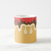 ドリップアイスクリームコーンコーヒーマグ、カップ コーヒーマグカップ (中央)