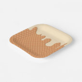 ドリップアイスクリーム印刷紙プレート ペーパープレート (傾斜あり)