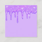 ドリップガーリーパープルグリッターアポイントメント 予約カード (裏面)