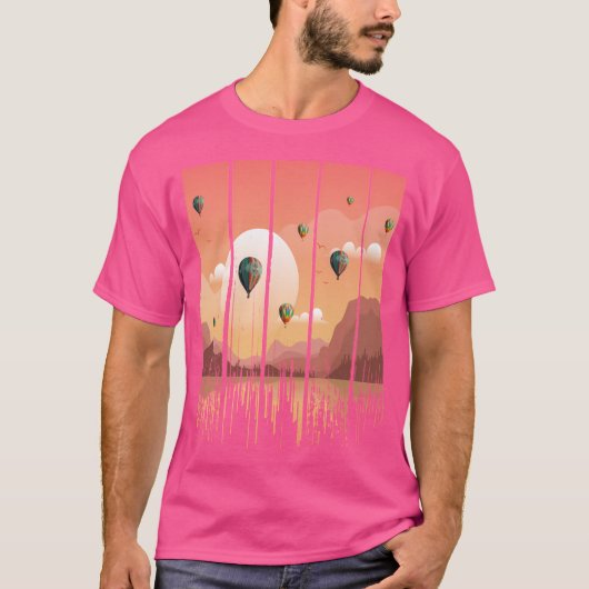 ドリップグランジサンセットお祝い野球ベッド Tシャツ (正面)