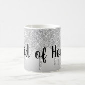 ドリップグリッターシルバーメイド・オブ・オーナー(花嫁付き添い人) コーヒーマグカップ (中央)