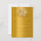 ドリップグリッターベビーシャワー足金ゴールドVIPガールボーイ 招待状 (正面)