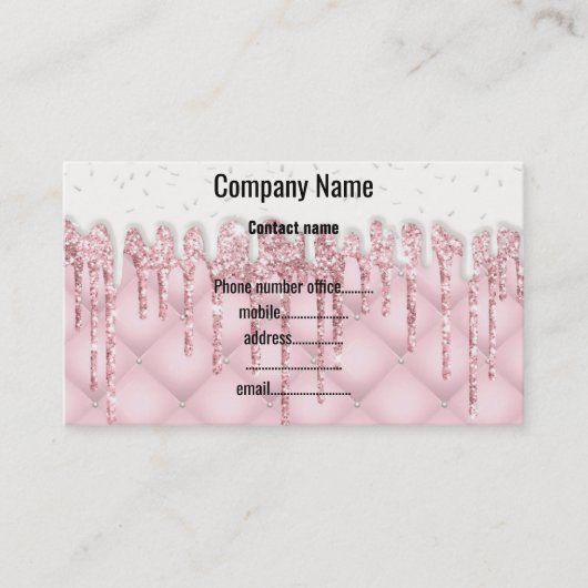 ドリップケーキピインスパイアックビジネスカード 名刺 (正面)