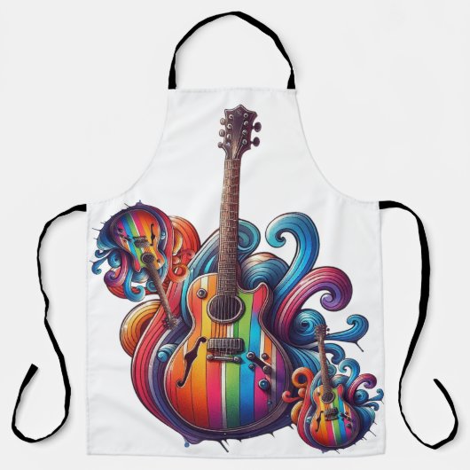 ドリップサウンド・ウッド・ウォール・アート エプロン (正面)