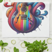 ドリップサウンド・ウッド・ウォール・アート キッチンタオル (折り畳み)