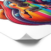 ドリップサウンド・ウッド・ウォール・アート ポスター (角)