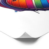 ドリップサウンド・ウッド・ウォール・アート ポスター (角)