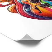 ドリップサウンド・ウッド・ウォール・アート ポスター (角)