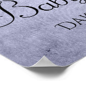 ドリップシックグリッター |ラベンダーパープルシャワー ポスター (角)