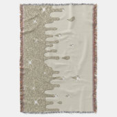 ドリップシルバーグリッターエフェクト&スパークル スローブランケット (正面縦)