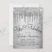 ドリップシルブリィグリッター |プラチナファブラス50th 招待状 (正面)