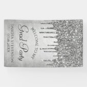 ドリップシルブリィグリッター |プラチナ卒業 横断幕 (横)