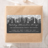 ドリップスグレーブライダルスウィート16th紙クラフトシルバー ラベル (インサイチュ)