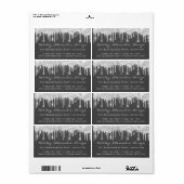 ドリップスグレーブライダルスウィート16th紙クラフトシルバー ラベル (フルシート)