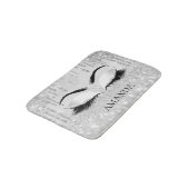 ドリップスシルバーグラムブロウズアイズラッシュズグリッター名 バスマット (アングル)