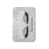 ドリップスシルバーグレーアイズラッシュズグリッター名 バスマット (正面縦)