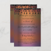 ドリップスハニースウィート16ブライダルシャワー 招待状 (正面/裏面)