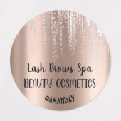 ドリップスバラ体化粧品バーム石鹸爪、 ネイルデリケート ラベル (デザイン2)