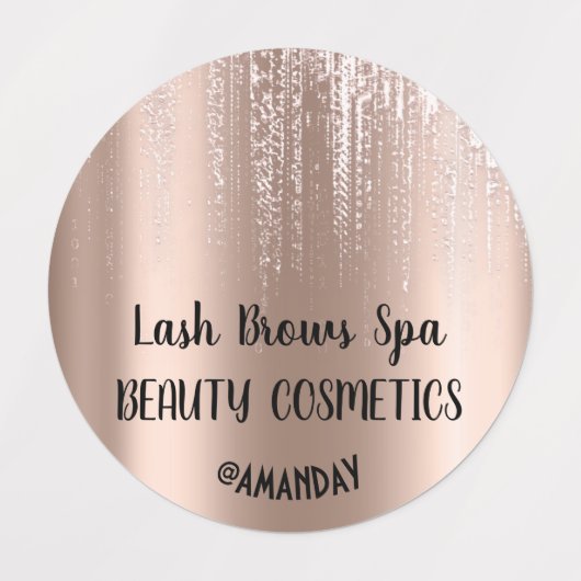 ドリップスバラ体化粧品バーム石鹸爪、 ネイルデリケート ラベル (デザイン1)