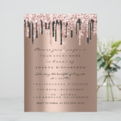 ドリップスバラ誕生日ブライダルシャワースウィート16クラシー 招待状 (スタンド正面)