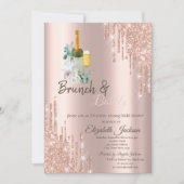 ドリップスブスタイリッシュランチ&バブリーブライダルシャワーInvite 招待状 (正面)