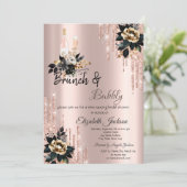 ドリップスブラックバラブランチ&バブリーブライダルシャワー 招待状 (スタンド正面)