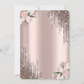 ドリップス、ガラス、バラブランチ&バブリーブライダルシャワー 招待状 (裏面)