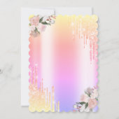 ドリップス ブランシュ＆バブルリー オンブレ ブライダルシャワー 招待状 (裏面)