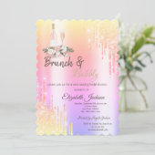 ドリップス ブランシュ＆バブルリー オンブレ ブライダルシャワー 招待状 (スタンド正面)