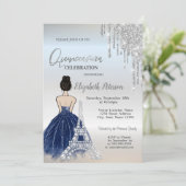 ドリップス、青いドレスの少女 エッフェル塔のキンセアニエラ 招待状 (スタンド正面)