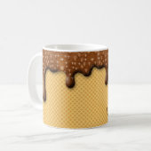 ドリップチョコレートアイスクリームコーンコーヒーマグ、カップ コーヒーマグカップ (正面左)
