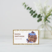 ドリップチョコレートケーキスライス生地シェフベーカリー 名刺 (スタンド正面)