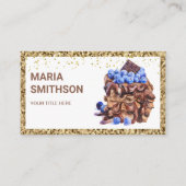 ドリップチョコレートケーキスライス生地シェフベーカリー 名刺 (正面)