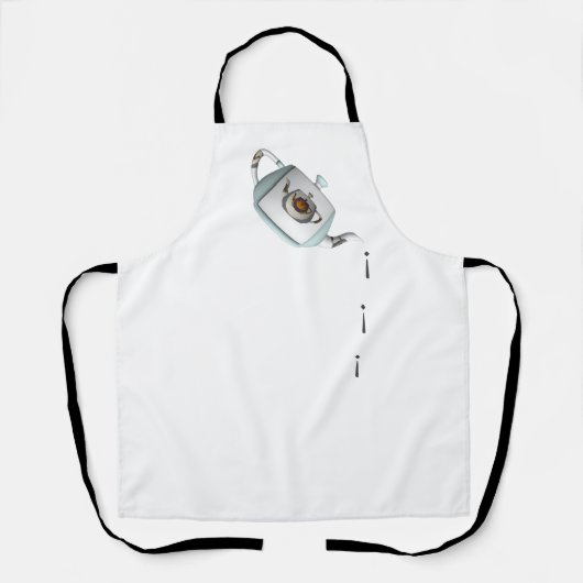 ドリップドリップ ティーポット ホワイト     エプロン (正面)