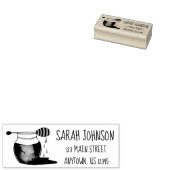 ドリップハニージャガーハニーポットグルメ パーソナライズされた ラバースタンプ (押印)