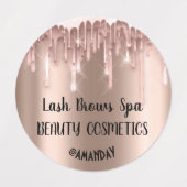 ドリップバラ体化粧品バーム石鹸爪、 ネイルラベル ラベル (デザイン2)