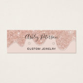 ドリップバラ金ゴールドグリッタースタッドのイヤリング表示 (正面)