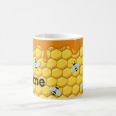 ドリップパーソナライズされた蜂蜜ビーズデザインコーヒーマグ コーヒーマグカップ (中央)