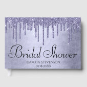 ドリップパープルグリッター |ラベンダーアイシングシャワー ゲストブック (正面)